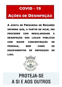 Realização de ações de desinfeção na Freguesia