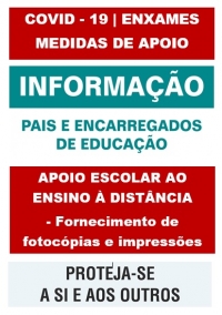 COVID – 19 | APOIO ESCOLAR AO ENSINO À DISTÂNCIA