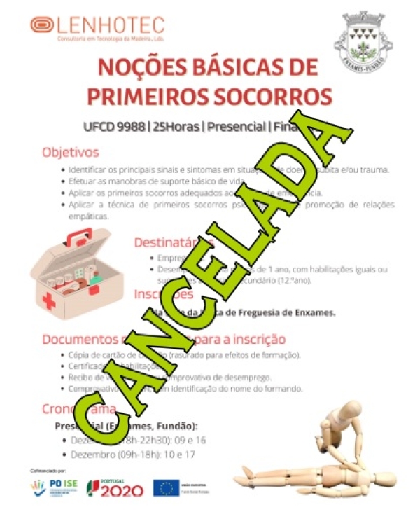 CANCELADA | Formação - Noções Básicas de Primeiros Socorros