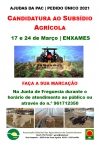 Candidatura ao Subsídio Agrícola 2021 | 17 e 24 de Março