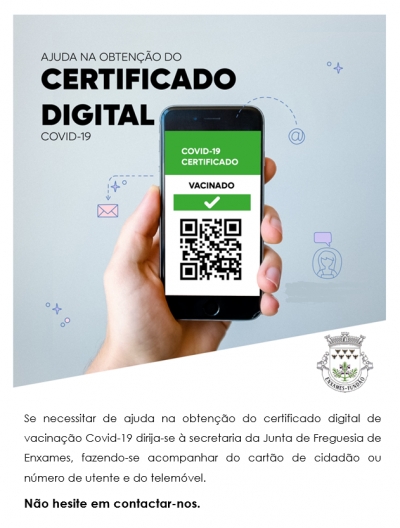 Ajuda na obtenção do Certificado Digital de vacinação COVID-19