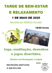 WORKSHOP “TARDE DE BEM-ESTAR E RELAXAMENTO” | 1 DE MAIO l ENXAMES