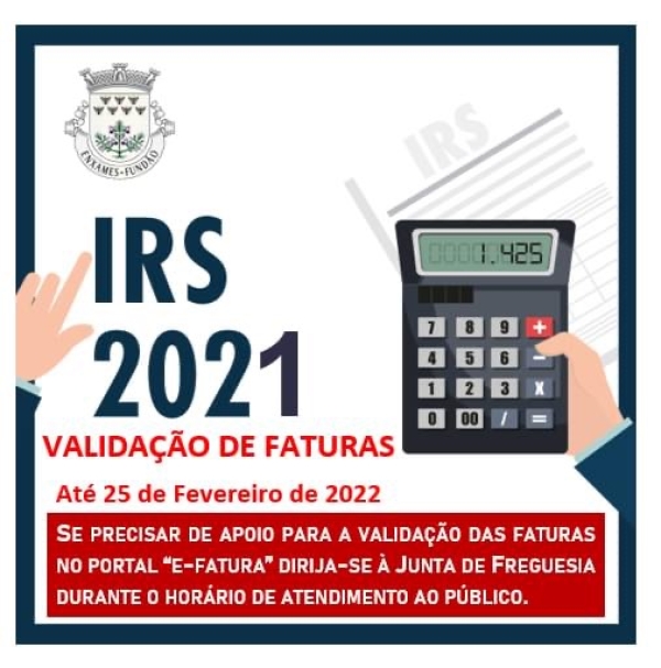 APOIO NA VALIDAÇÃO DE FATURAS PARA EFEITOS DE IRS