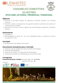 FORMAÇÃO | COGUMELOS COMESTÍVEIS SILVESTRES (Financiada)