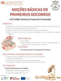 FORMAÇÃO | NOÇÕES BÁSICAS DE PRIMEIROS SOCORROS  (Financiada)