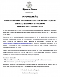 OBRIGATORIEDADE DE COMUNICAÇÃO E/OU AUTORIZAÇÃO DE QUEIMAS, QUEIMADAS E FOGUEIRAS