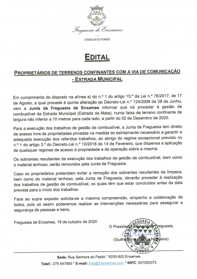 PROPRIETÁRIOS DE TERRENOS CONFINANTES COM A VIA DE COMUNICAÇÃO - ESTRADA MUNICIPAL