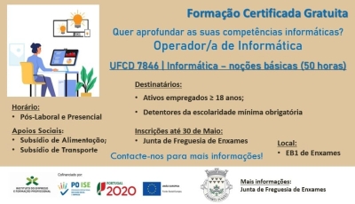 FORMAÇÃO CERTIFICADA GRATUITA | INFORMÁTICA