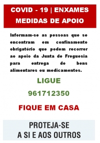 COVID 19 | MEDIDA DE APOIO | ENTREGA DE BENS ALIMENTARES E MEDICAMENTOS