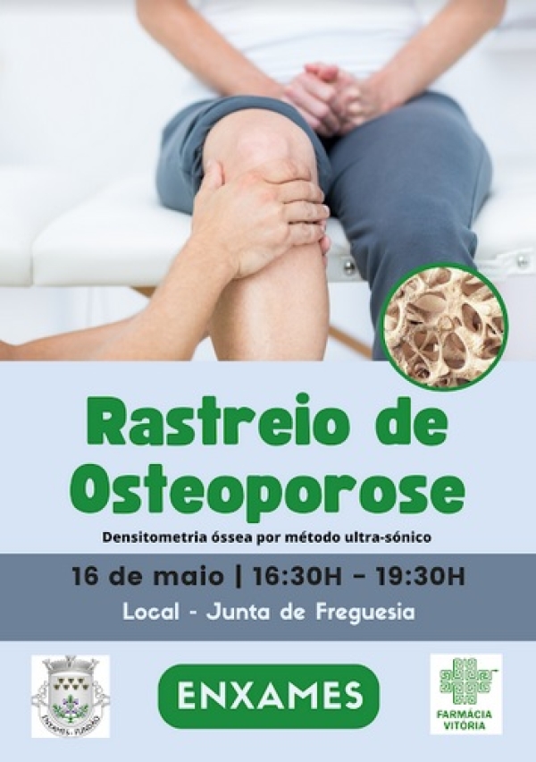 RASTREIO GRATUITO DE OSTEOPOROSE COM REALIZAÇÃO DE DENSITOMETRIA ÓSSEA | 16 DE MAIO 2023